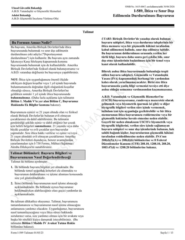 I-589 Application for Asylum and Withholding of Removal - USCIS