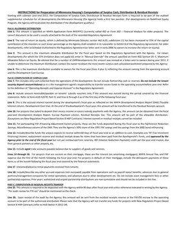 Minnesota Housing Surplus Cash Computation and Distribution Receipts - MHFA RFP/HTC1 form preview