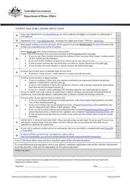 Tourist Visa Application 1419 - Explore Australia with Subclass 600 form preview